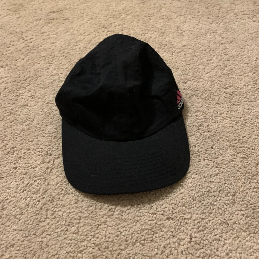 Black adidas hat.